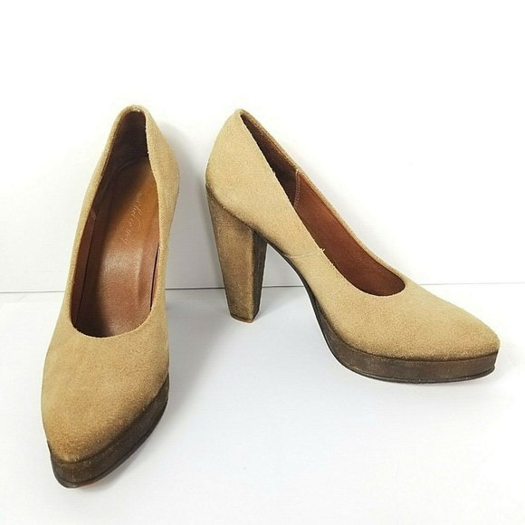 Rachel Comey Size 9.5 Platform Heels Leather Shoes - Picture 2 of 8